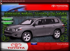 Toyota Highlander 2007-2010 workshop manual - tutalleronline - 1