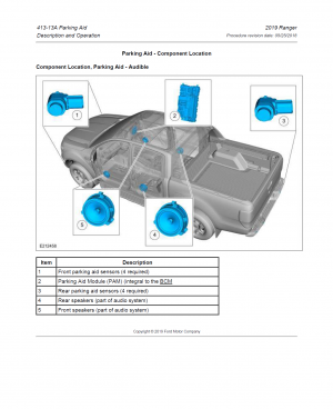 Ford Ranger 2019 workshop manual - Tutalleronline - 1