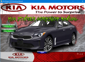 Kia Stinger 2019 Workshop Manual - Tutalleronline - 1