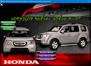 Honda Pilot 2009-2010 Workshop Manual - Tutalleronline - 1