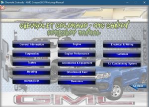 Chevrolet Colorado - GMC Canyon 2021 workshop manual - Tutalleronline - 2